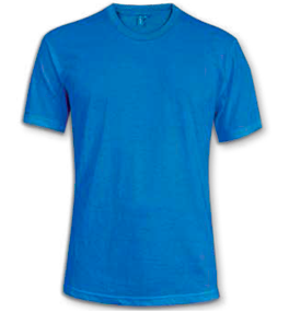 polera azul hombre